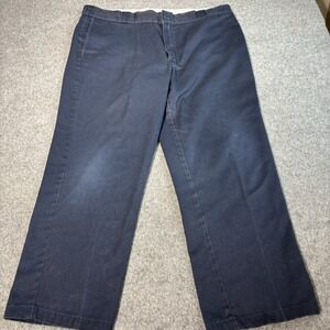 Dickies 874 Original Fit Work Pants Men's 41x29 Navy Blue Straight Leg Workwear